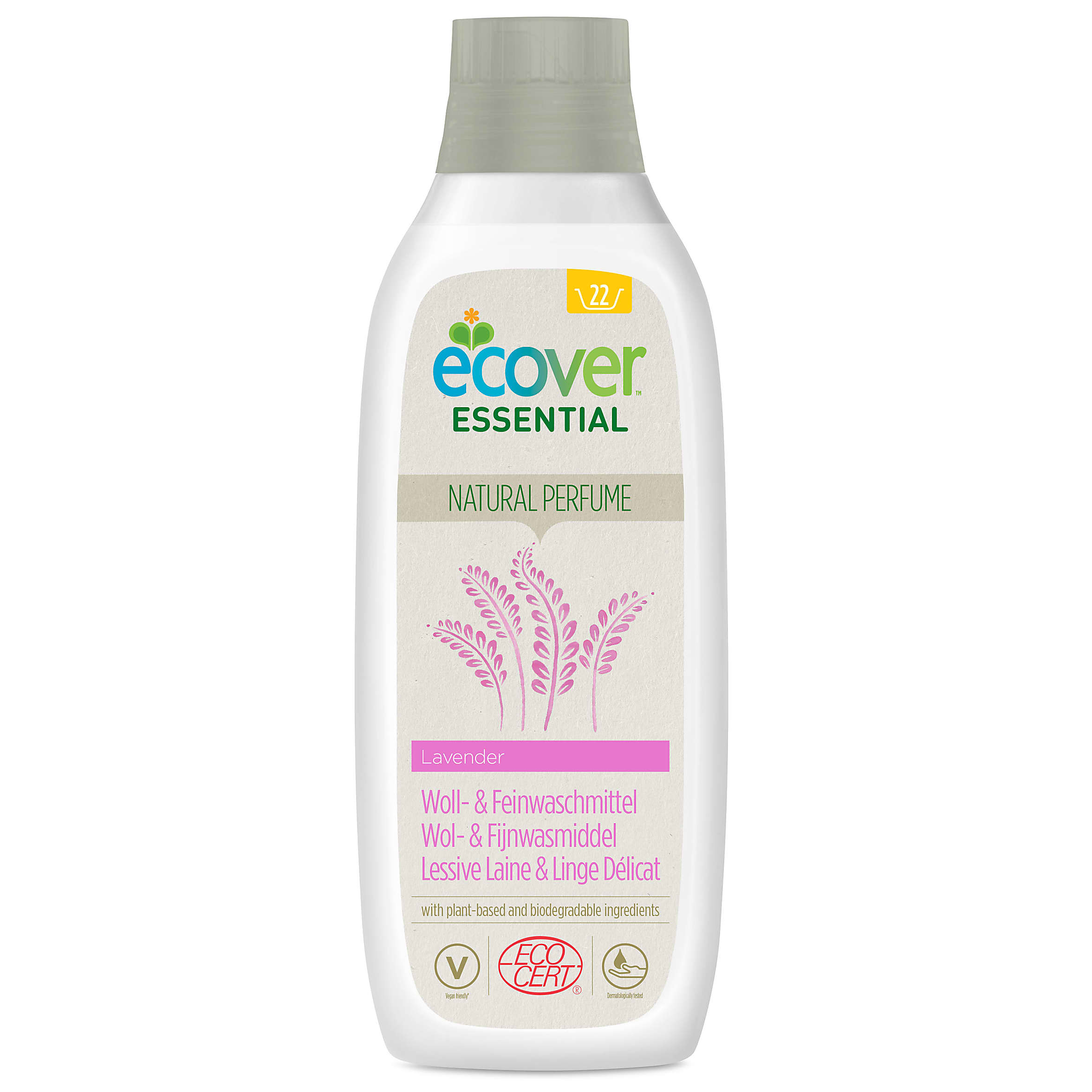 Ecover Essential Lessive Liquide Concentrée Lavende (5 l)